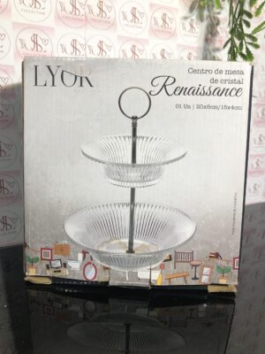 CENTRO DE MESA  DE CRISTAL